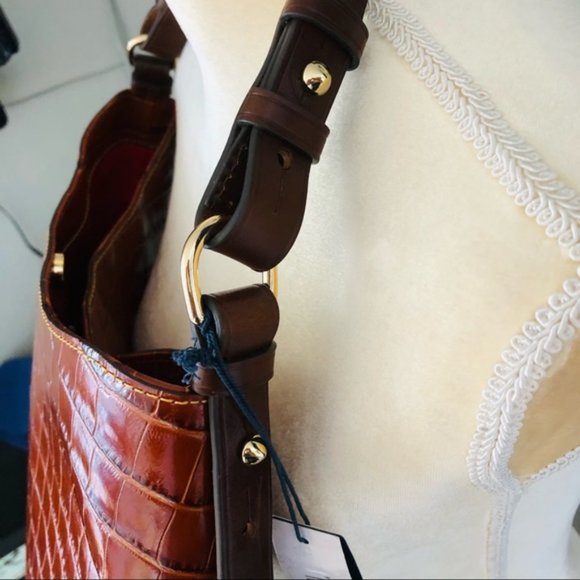 Dooney & Bourke Cooper Croc Hobo Shoulder Bag, NWT - Picture 12 of 16